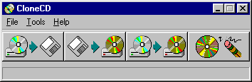 CloneCD Main Screen